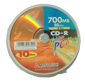 Mitsubishi CD-R Slimcase Pack of 10
